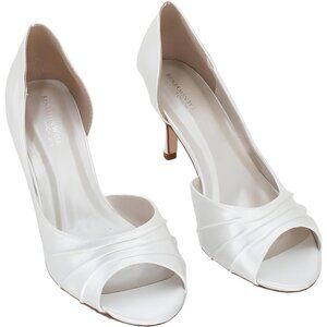 Touch Ups Nadia Peep Toe Pump White Women's US 9 M